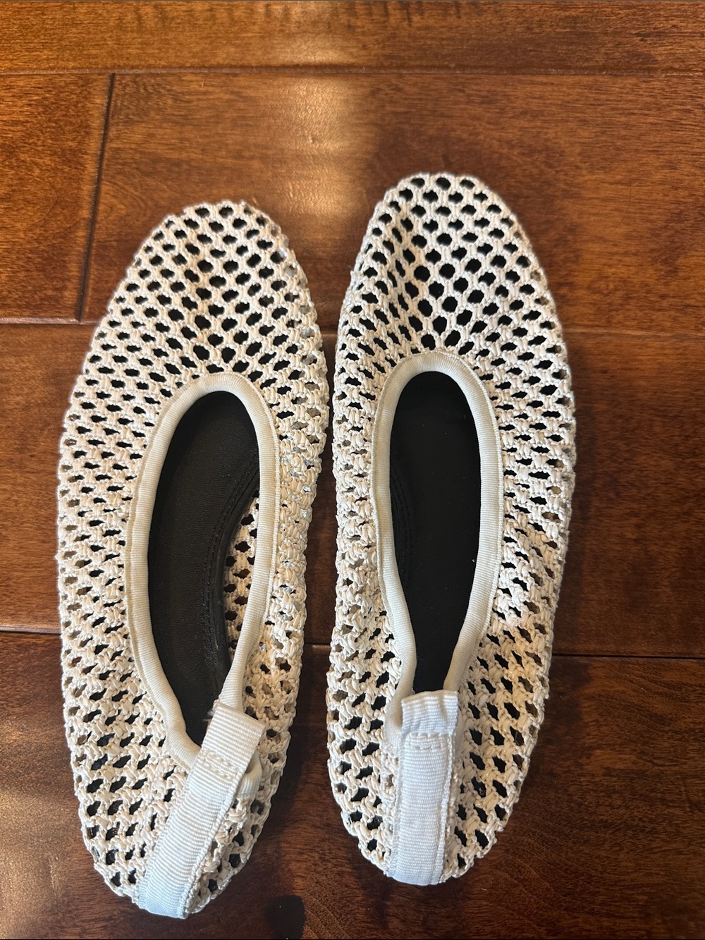 H&M Ivory Crochet Ballet flats - Picture 2 of 3
